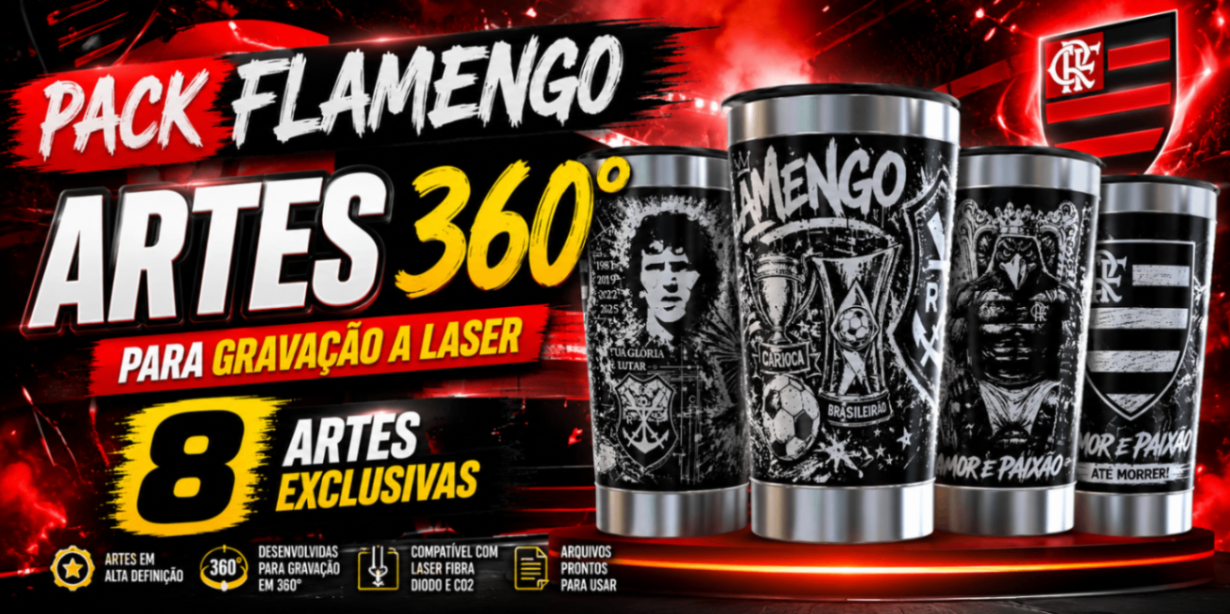 PACK FLAMENGO 8 ARTES